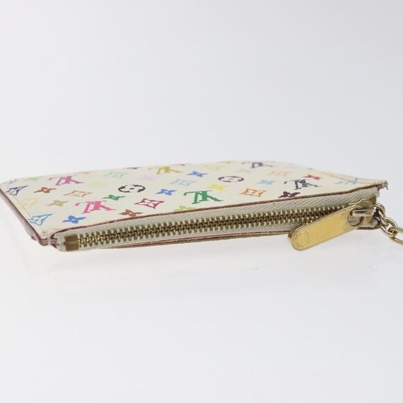LOUIS VUITTON Monogram Multicolor Pochette Cles NM White - Picture 7 of 16